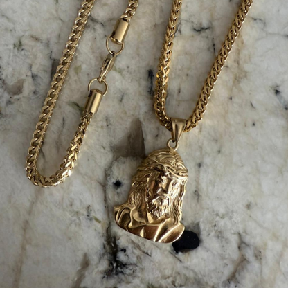 Combo Pulso Y Cadena Franco Italy Estilo 18k