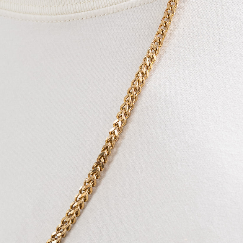 Combo Pulso Y Cadena Franco Italy Estilo 18k