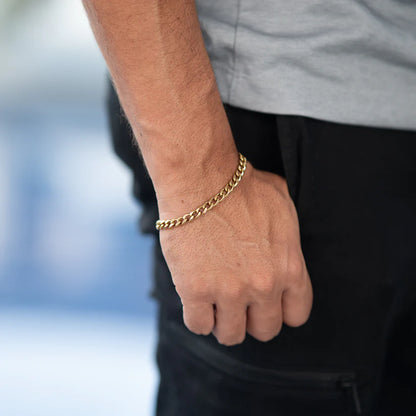 Pulso Cubano Luxury Estilo 18k Italiano