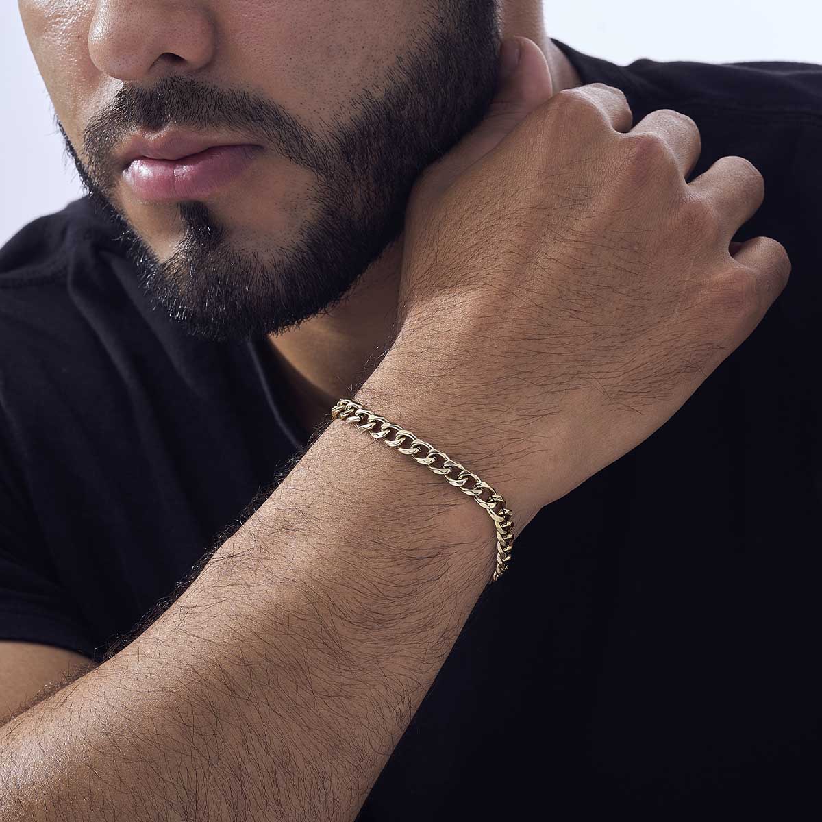Pulso Cubano Luxury Estilo 18k Italiano